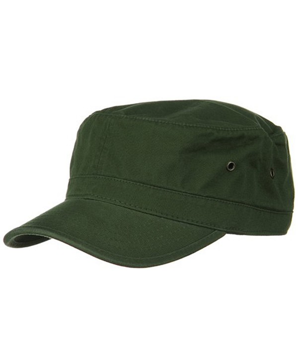 Washed Military Hat-Army Olive W32S37C - CR111XOUTVT