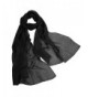 Bbonlinedress Women's Soft Sheer Elegant Chiffon Shawl Wrap Wedding Scarf - Black - CE12IQDALKR