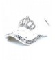 Elonmo Crown Baseball Silver Rhinestone