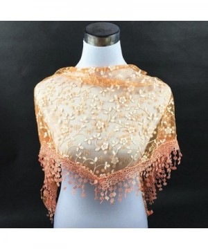 Iusun Tassel Burntout Triangle Mantilla in Fashion Scarves