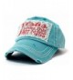 LACE "Jesus Loves this HOT MESS" Embroidery Patch Vintage Cap - Turquoise - CV185D48XCK