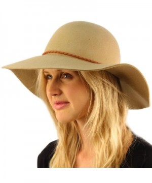 Winter Twisted Hatband Floppy Hat