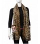 KC Caps Soft Fleece Fringed Shawl Wrap Shoulder Cozy Winter Scarf with Pockets - Cheetah - C0129KLHM11