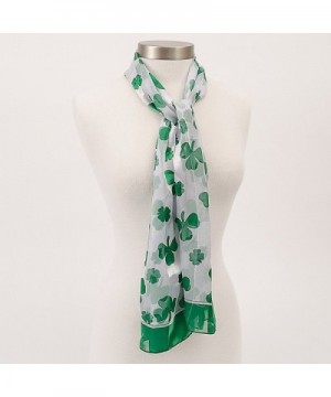 Shamrock Scarf Green Patricks White