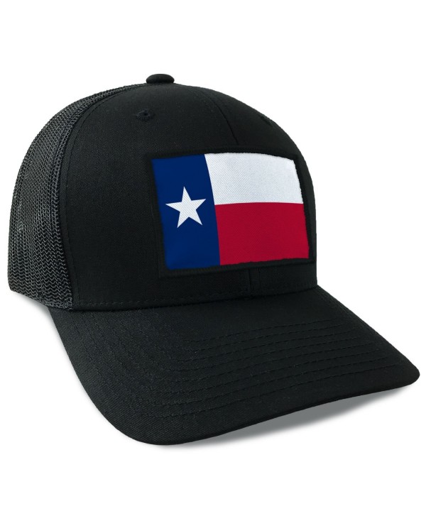 Hoo-rag Texas State Flag Flexfit Mesh Tactical Trucker Snapback Hat - C512JD4IJ5D