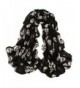 PUXIAN Designer Lightweight Skull Neck Fashion Scarves for Women Clearance - Black - C712NA2F2X9