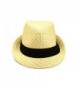 Premium Classic Natural Fedora Straw