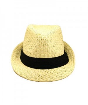 Premium Classic Natural Fedora Straw