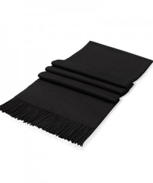 Women Pashmina Black Scarf Wrap - Black Yr05 - CL189IQA6M6