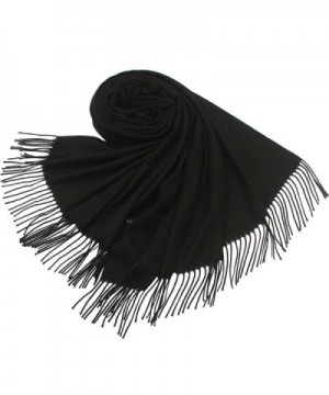 Women Pashmina Black Scarf Wrap