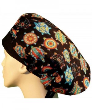 Designer Bouffant Medical Scrub Cap - Beaded Turtles - CO17Y06LTWM