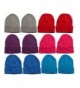 excell 12 Units Mens Womens Warm Winter Hats In Assorted Colors- Mens Womens Unisex - Assorted Solids (A) - CL11NSEHWGR