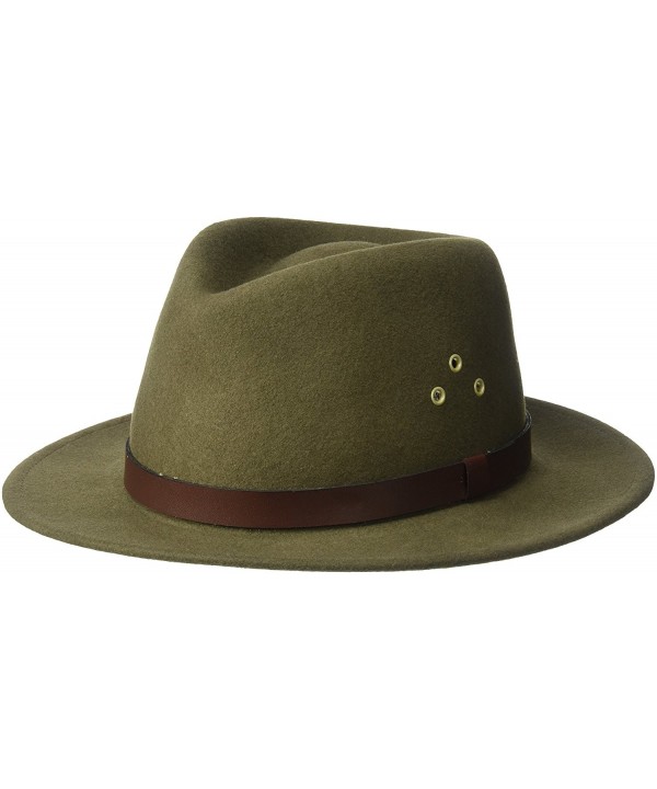 Country Gentleman Men's Dickens Fedora Hat - Khaki - CM114ZC8SXR