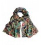 TC Luxury Chiffon Silk Blend Scarves in Solid Color and Beautiful prints - Multi Heaven - CA18286S54M