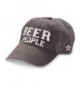 We People Beer People Baseball Cap Hat with Adjustable Strap- Gray - CP12IRDGREL