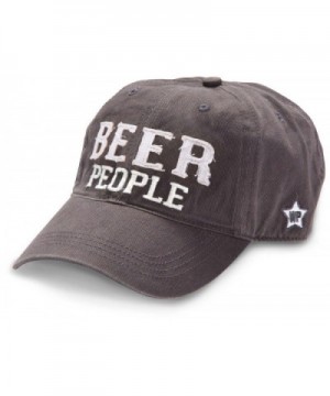 We People Beer People Baseball Cap Hat with Adjustable Strap- Gray - CP12IRDGREL