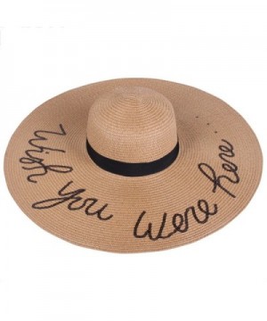 SERENITA Embroidery Lettering Floppy Hat - Khaki 2 - CR18374DOON