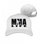 Mma Life Unisex Classic Cotton Adjustable Caps - White - CX186DLKR8G