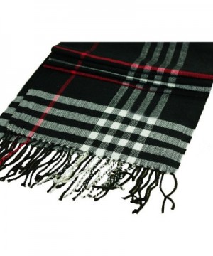 Colors Womens Check Cashmere Fringe