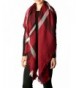 Apparelism Womens Oversized Blanket 7216 Burgundy