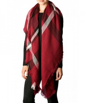 Apparelism Womens Oversized Blanket 7216 Burgundy