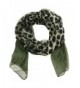 Large Ombre Leopard Scarf in Dark Army Green - Army Green - CL185TGS2QH