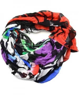 Collection Eighteen Women's Floral Print Fringe Scarf - White Multi - C0126ZSSAC1