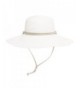 Sloggers Womens Wide Brim Braided UPF 50+ Hat - White - CG11Q2REDSR