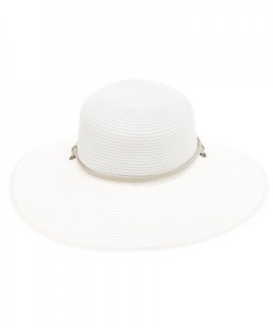 Sloggers Womens Wide Braided White in Women's Sun Hats