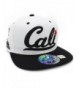 LAFSQ Embroidered Cali With California Map Snapback Cap - White/Black - CT187N5DNNL