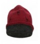 Ypser Slouch Beanie Knitting Reversible - Wine Red/Black - CU184WE37YX