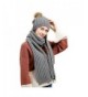 Jelinda Women's Autumn Winter Warm Knitted Hat and Scarf Set - Style 2 - Grey - CD186O5TO6A