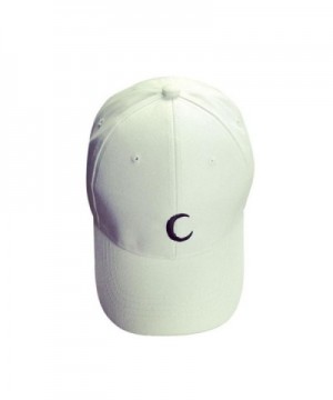 Hat-UPLOTER Embroidery Cotton Baseball Cap Boys Girls Snapback Hip Hop Flat Hat - White - C212LB1SPHX