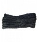 Best Winter Hats Womens Rib Stitch W/Twist Design Headband/Warmer (One Size) - Black - CC12NB7N3Z0