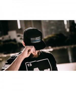 DURO threads Blue Line Snapback in Men's Baseball Caps