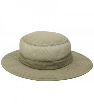 Dorfman Pacific Men's Boonie Mesh Sides Hat - Khaki - CU113OTN4V3