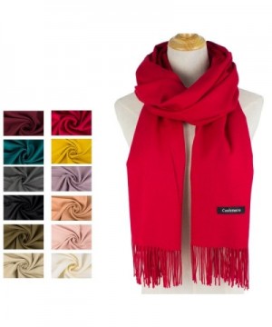 Choomon Women Cashmere Scarf Windproof With A Gift Box - Red - CU1858S8QDZ