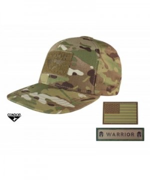 Condor MultiCam Flat Bill Snapback Adjustable Hat + FREE Warrior & Flag Patch - CE12NUENOKU