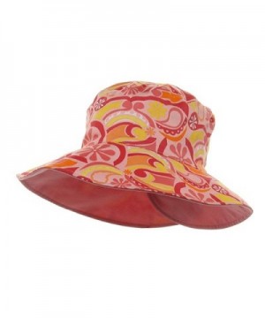Ladies Floral Reversible Fashion Hat-Pink - CP112GBSY9H