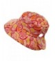 Ladies Floral Reversible Fashion Hat Pink