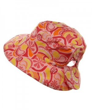 Ladies Floral Reversible Fashion Hat Pink