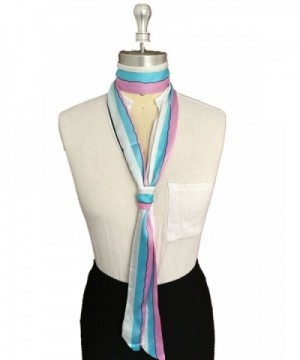 Future Girl Women's Women's Fashion Skinny Tie - Pink Plus Blue-1 - CJ1884M0KZN