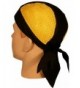 Skull Cap Biker Caps Headwraps Doo Rags - Yellow/Black Air Flow - CW12ELHP10N