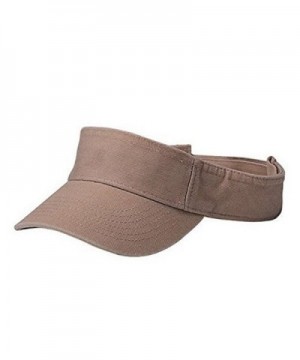 YOUTH COTTON TWILL WASHED VISOR - Khaki - CQ110BA22LP