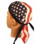 Skull Cap Biker Caps Headwraps Doo Rags - Large US Flag - CC12ELHP8RJ