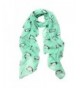 Penguin Print Pashmina Scarf- Luweki Soft Neck Shawl Scarves Stole Wraps - Green - CA12MA48YNC