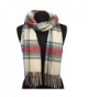 Apparelism Women's Winter Scottish Clan Plaid Oversized Cashmere Feel Blanket Scarf Wrap Shawl. - Plaid Beige - CA18978WK36