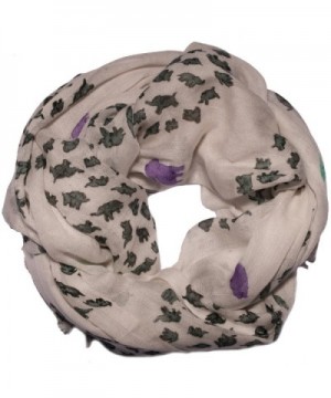 Womens Elephant print spring stole Grey One in Fashion Scarves