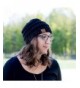 Metallic Black Polyester Womens Beanie