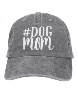 CDHLBNG Men and Women Dog Mom-1 Vintage Jeans Baseball Cap - Ash - CO189MDMHS6